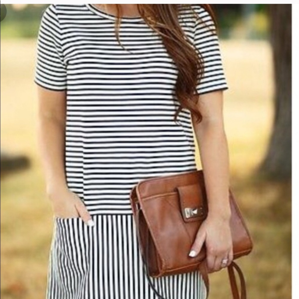 Madewell Striped Dress with two front pockets